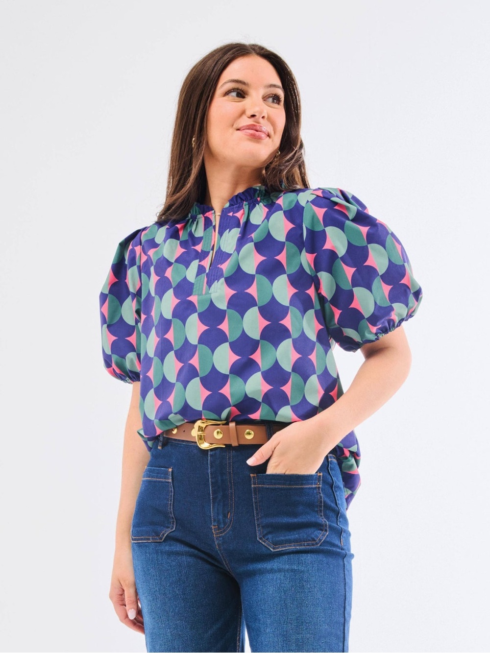 Michelle McDowell Polka Dot Pops Lainey Top
